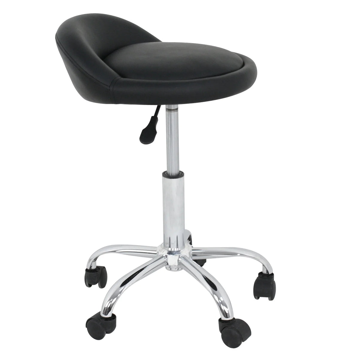 Set of Two Swivel Salon Stool Chair, Black Z588