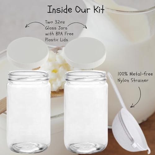 32 Oz Wide Mouth Glass Jars with Lids Y552