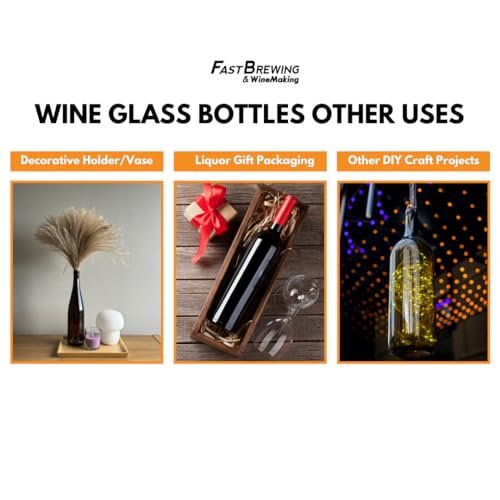 12 Clear Wine Bottles 750 ml I408930