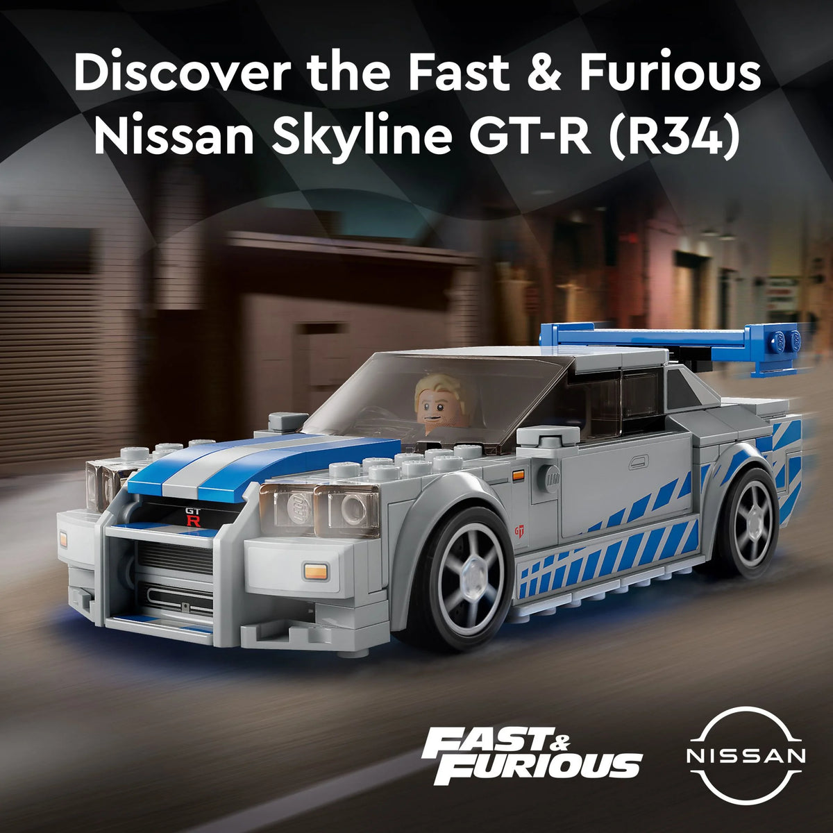 Race Car Toy Model Building Kit with Racer Minifigure R352275
