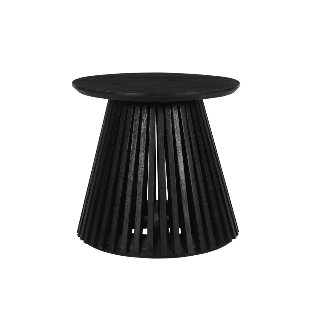 20 Inch Mango Wood Round Side Table I49969