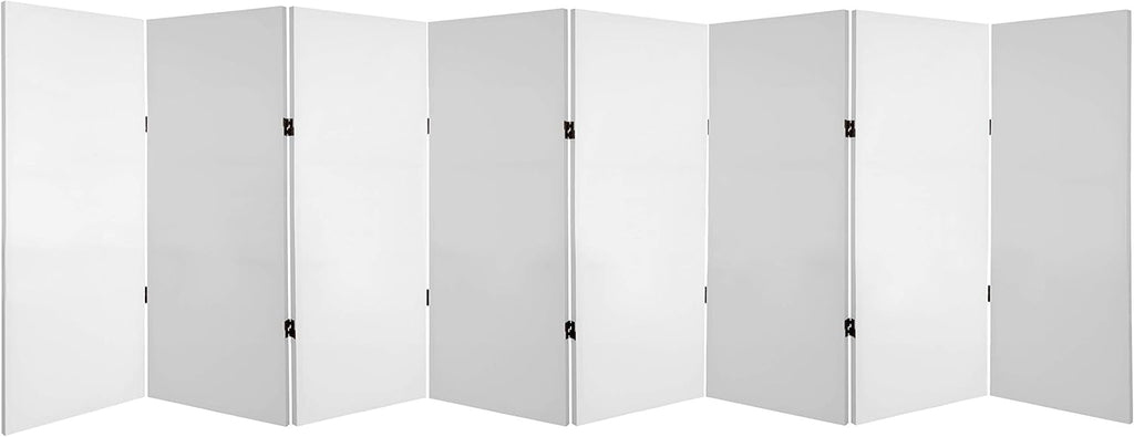 White 4 Panel Canvas Room Divider W1404