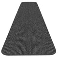 Skid-Resistant Heavy-Duty Carpet Runner - Charcoal Black - 4' x 20' D142193