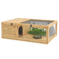Wooden Tortoise House Turtle Habitat Enclosure M15458