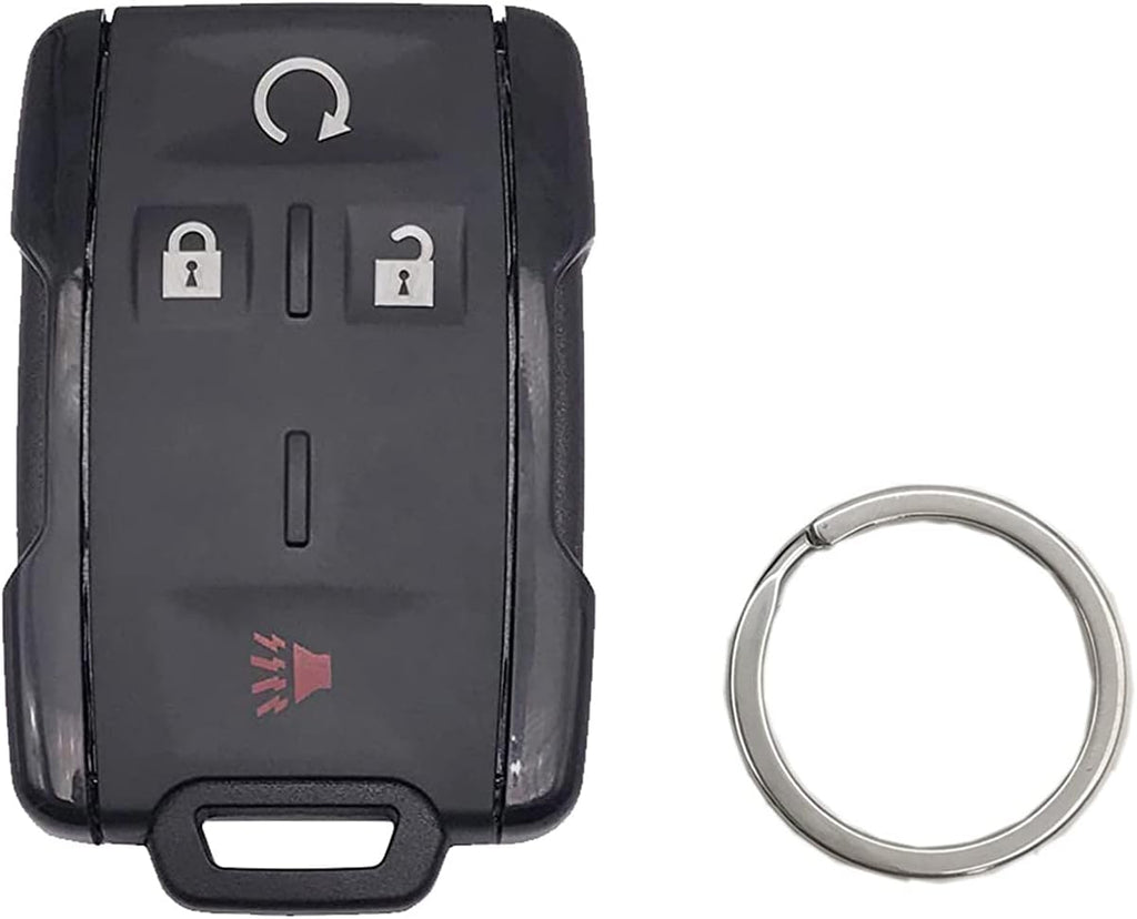 Black Replacement Key Fob Case Shell 4 Buttons Remote Car Housing Cover J3342