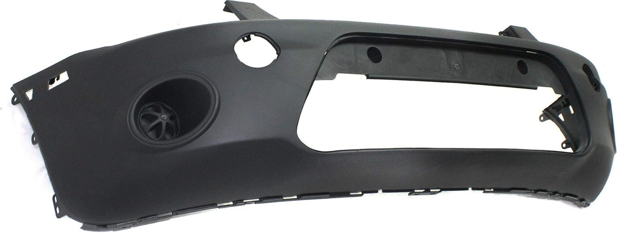 Textured Dark Gray Front Bumper Cover with Signal Light Hole Y79362