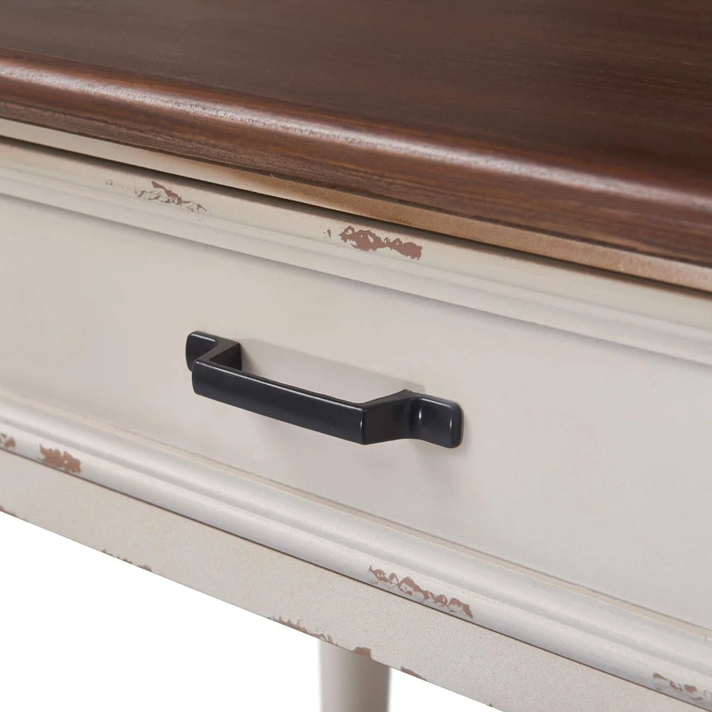 White Console Table with 2 Drawers U1556
