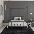 Black Full Canopy Bed A472