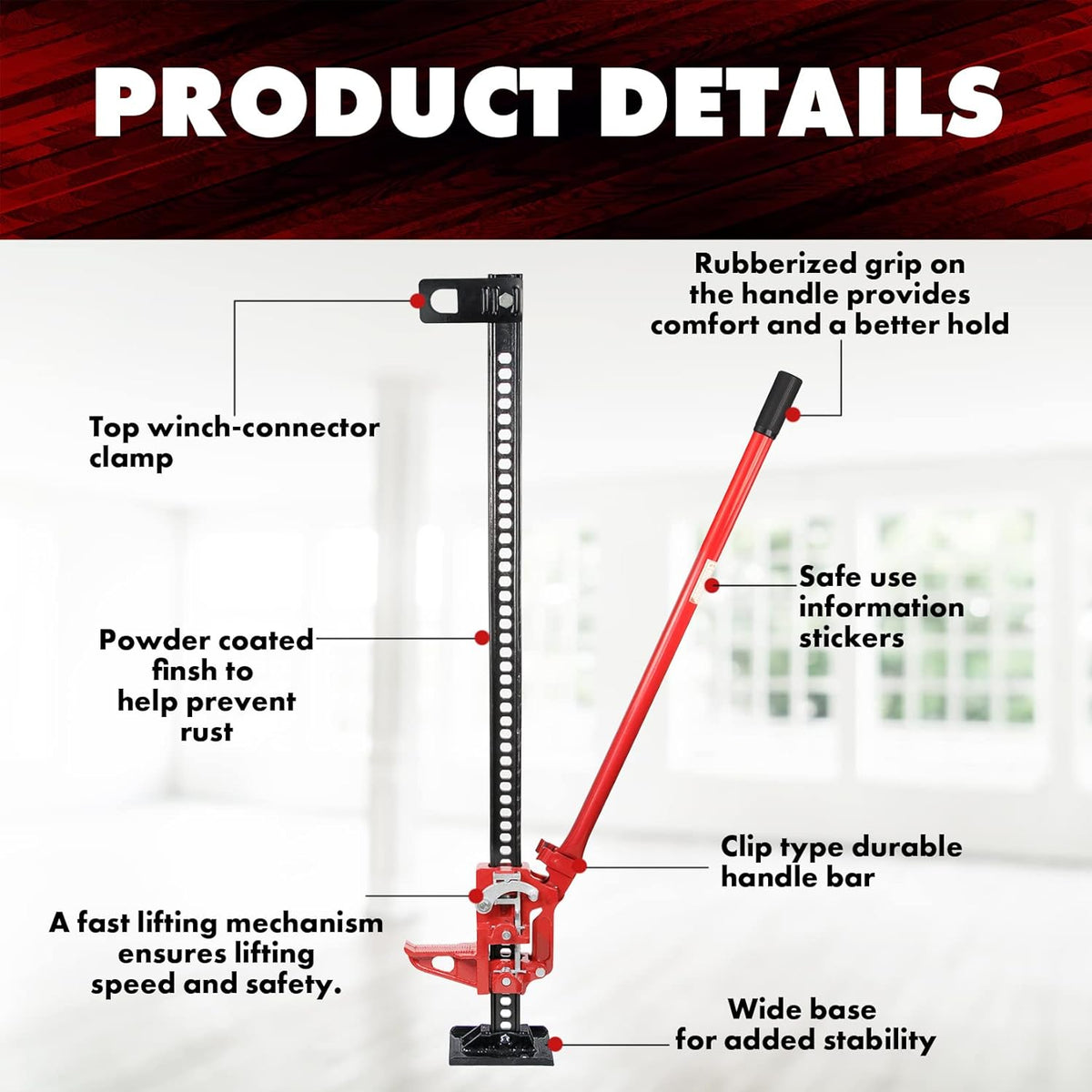 60 inch Steel Floor Jack F318176