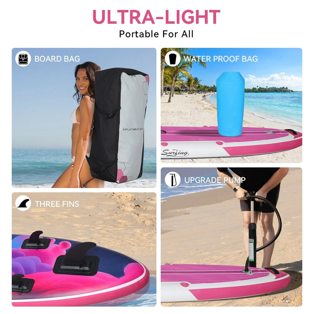 11 Ft Blue Inflatable Paddle Board Y7051