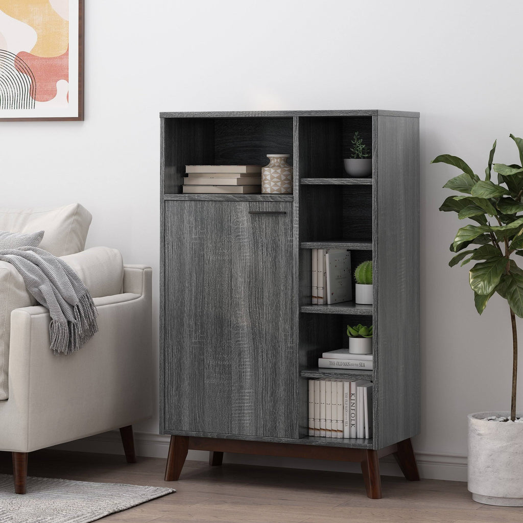 Sonoma Grey Oak + Wenge Cabinets F79681