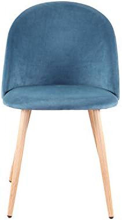 Blue Velvet Upholstered Dining Side Chairs O3216