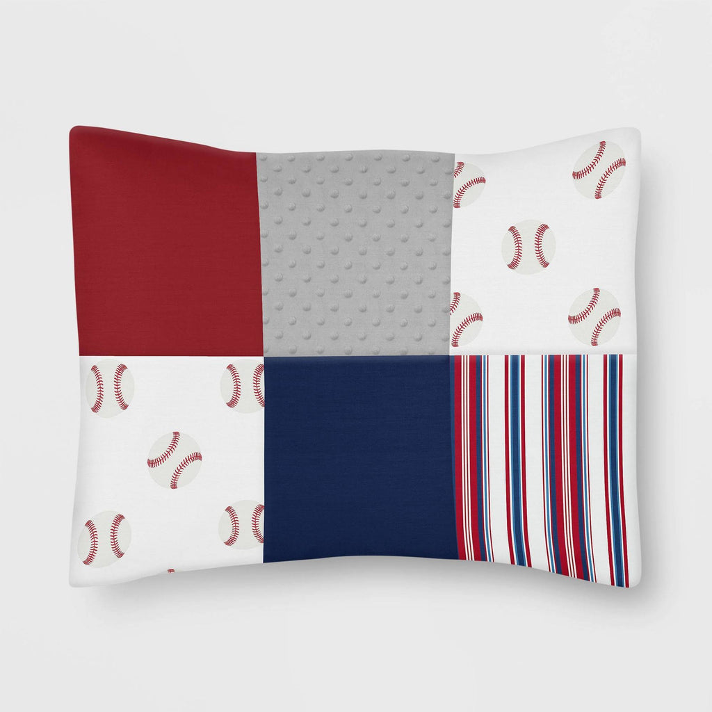 Red/White 5-Piece Toddler Bedding Set O77560