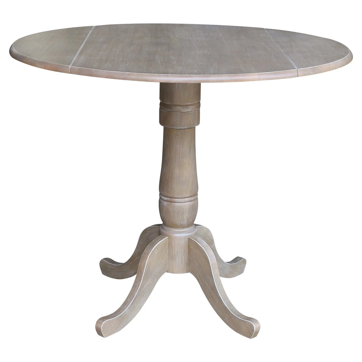 42" Round Dual Drop Leaf Pedestal Table J497192