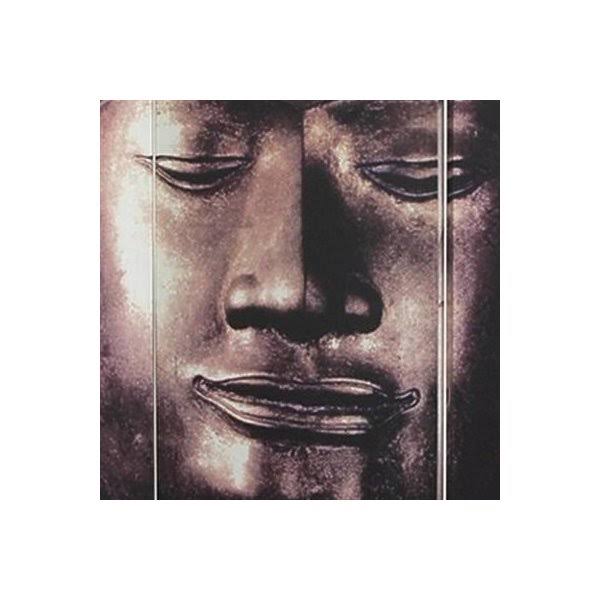 6 ft Tall Double Sided Buddha Canvas Room Divider P4949