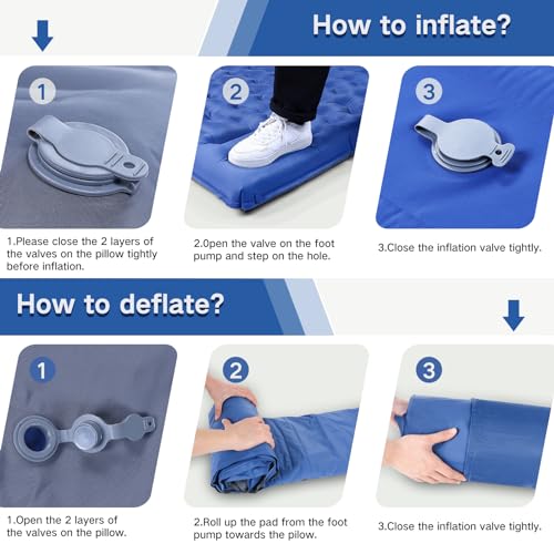 Self Inflating 6'' Extra-Thick 2 Person Sleeping Pad U269465