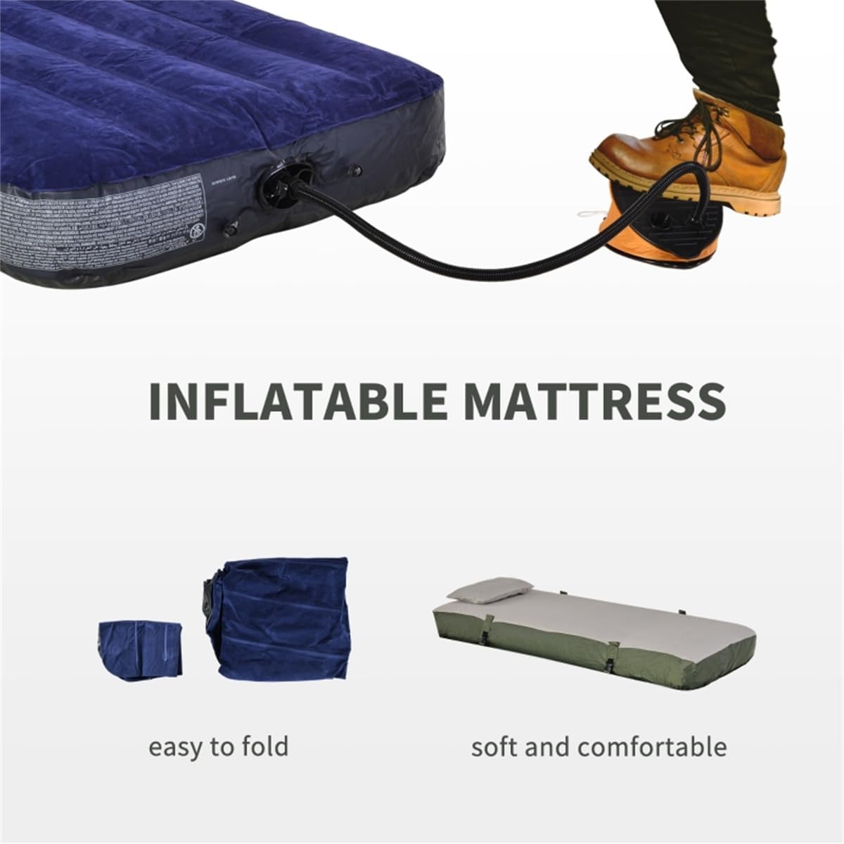 Elevated Tent Camping Cot with Sleeping Bag C182180