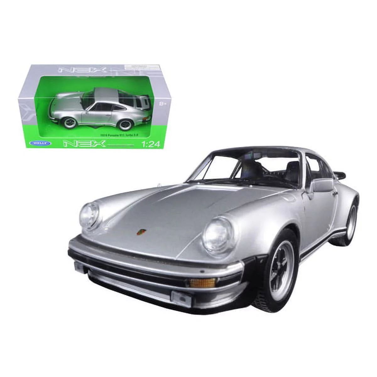 Silver 1/24 Diecast Model Car L9157