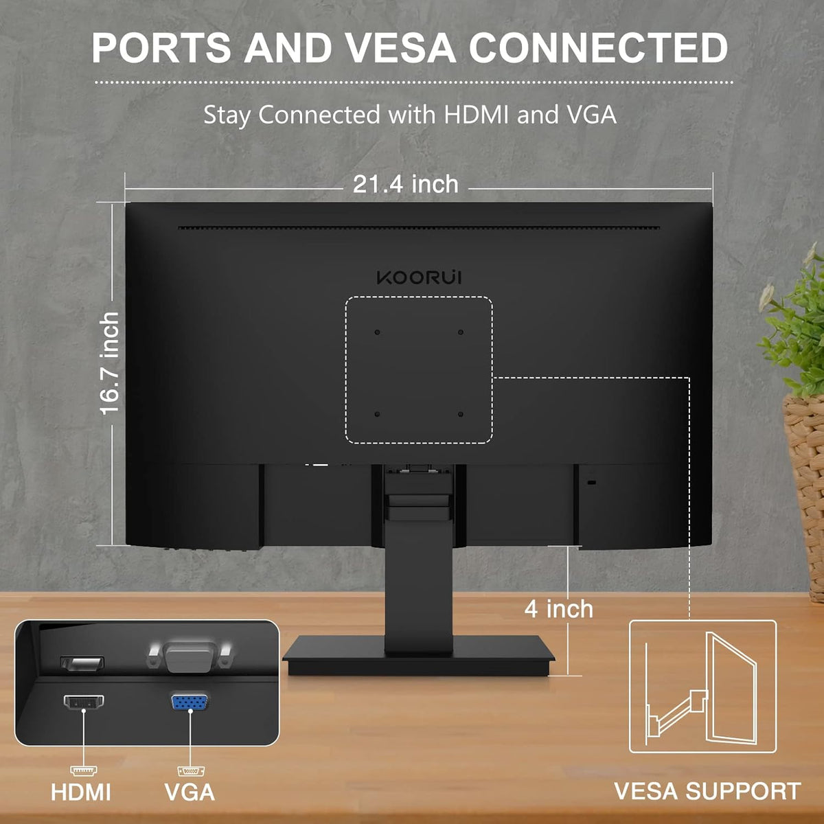 24 Inch FHD 1080p IPS 75Hz Computer Monitor B392