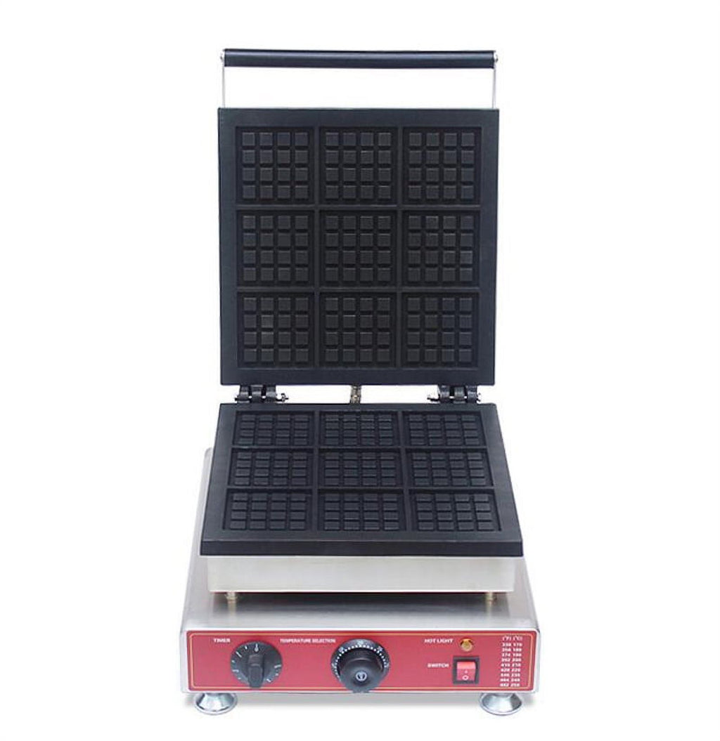 Square Waffle Maker Machine Belgian Waffle Iron Baker X565