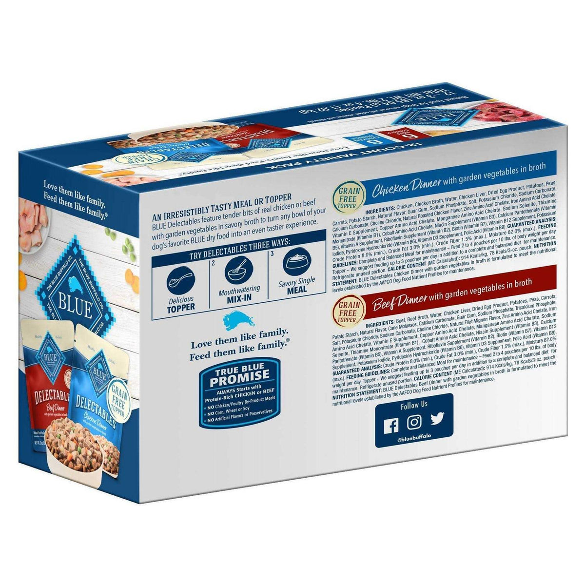 Natural Wet Dog Food Topper Variety Pack S224