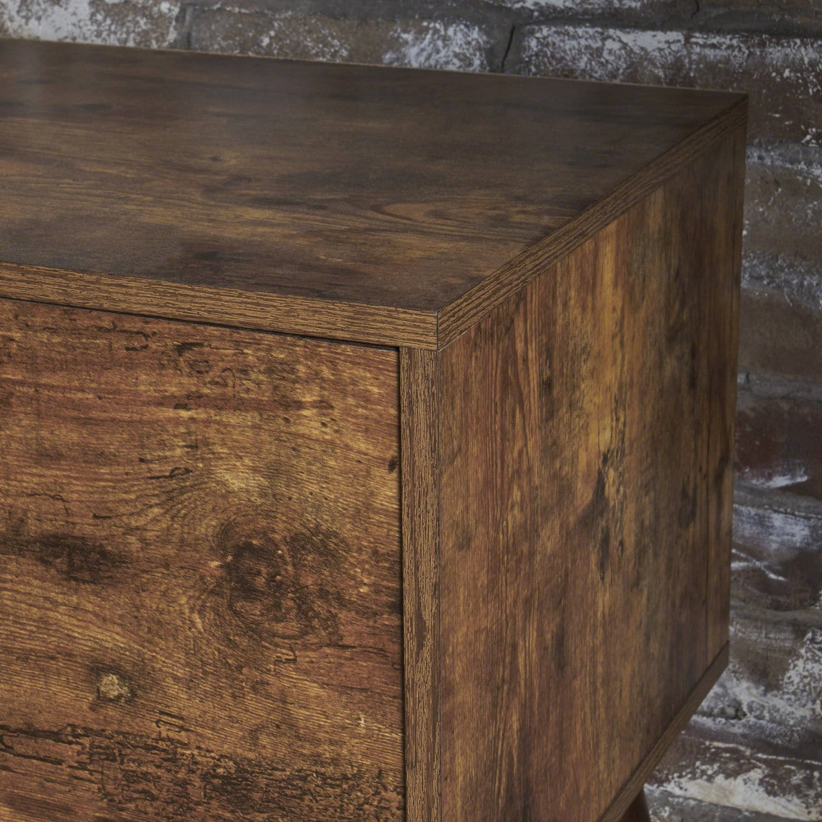 Pine /Wenge Fiberboard Entertainment Center J8902