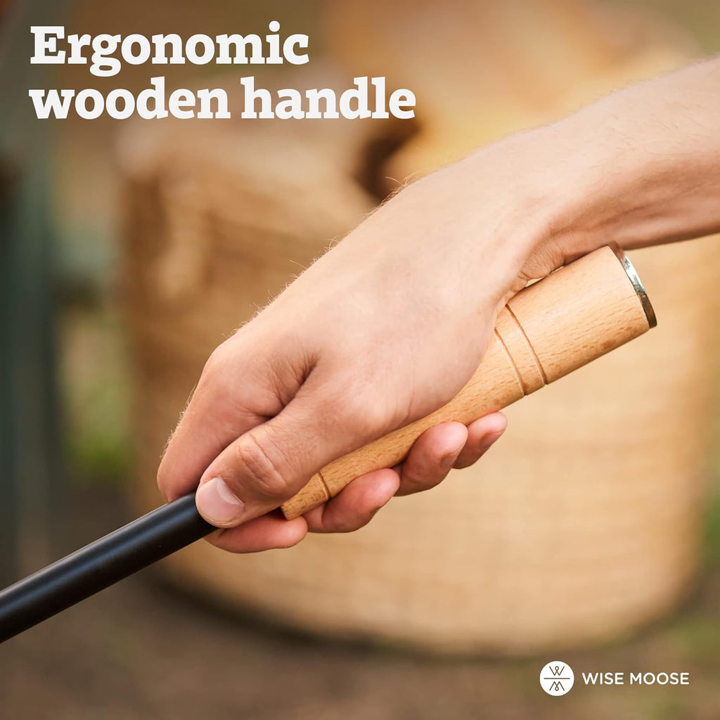 34 Inch Fire Poker with Wooden Handle I685