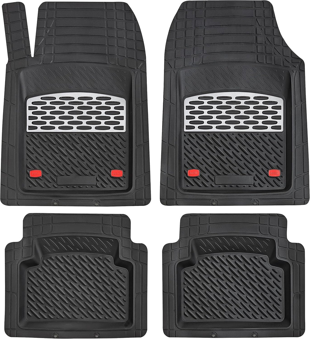 Red 5-Piece Heavy-Duty Automotive Floor Mat H93287