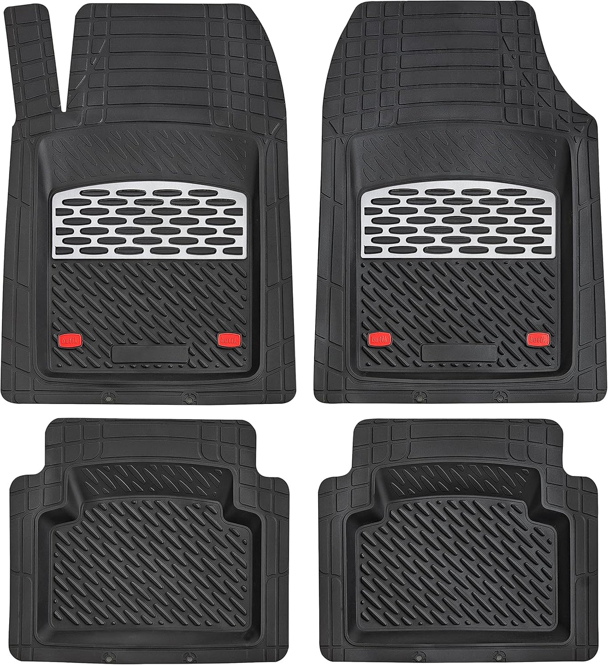 Red 5-Piece Heavy-Duty Automotive Floor Mat H93287