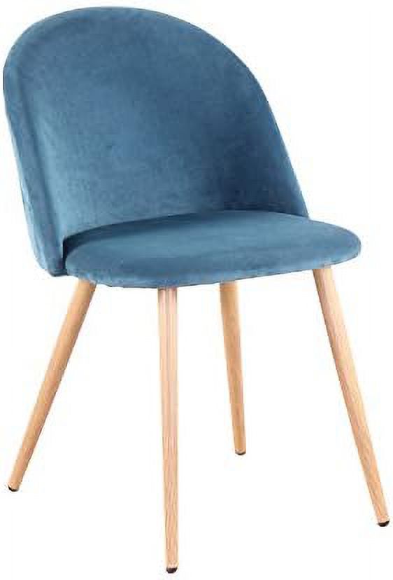 Blue Velvet Upholstered Dining Side Chairs O3216