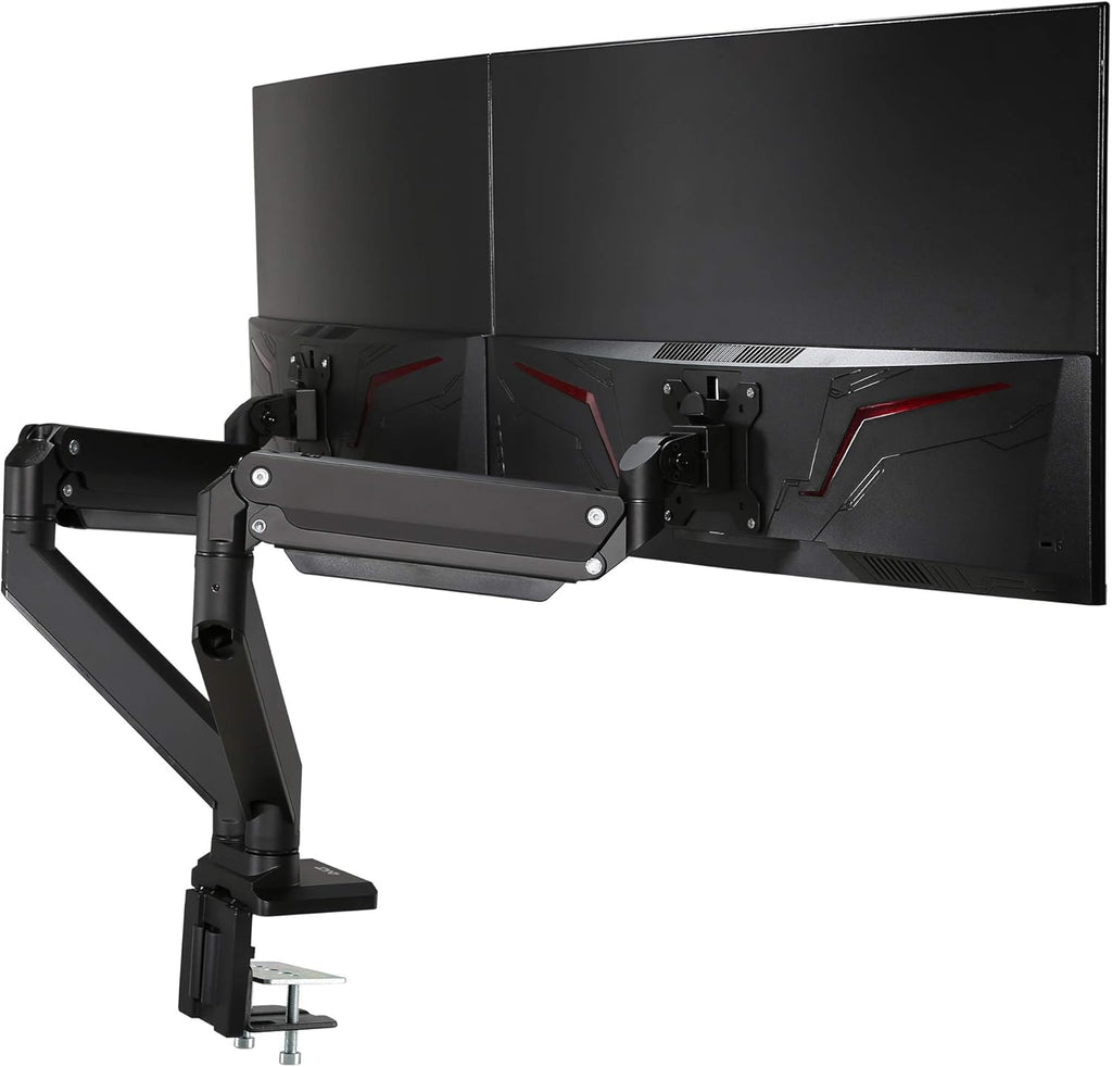 White Dual Monitor Arm Desk Mount Q6121
