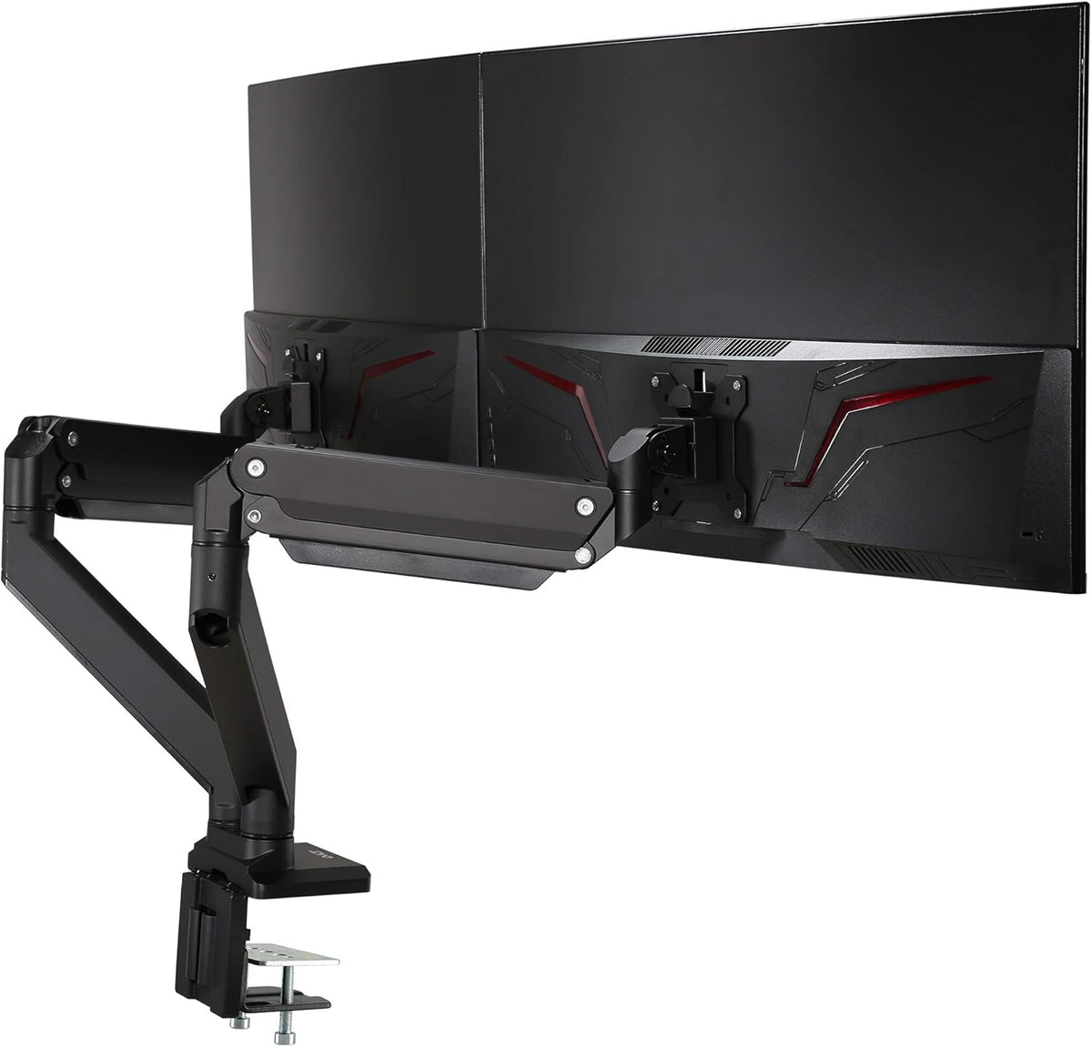 White Dual Monitor Arm Desk Mount Q6121