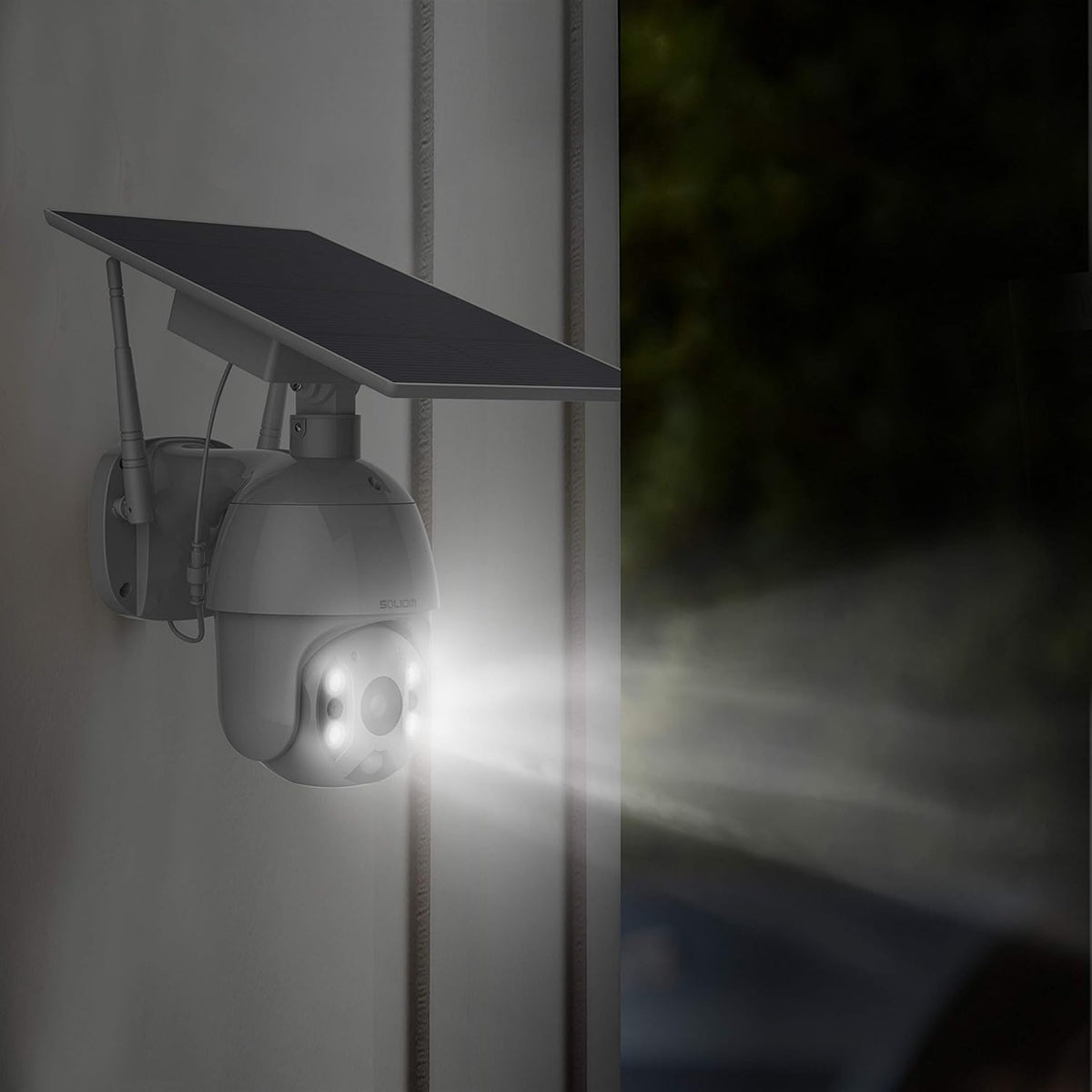 Wireless Outdoor Security Cameras with Solar Battery and Color Night Vision U48757