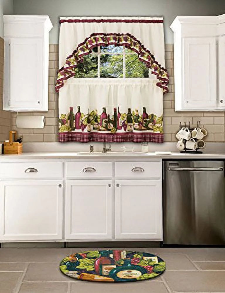 Burgundy Tier and Swag Set G4572