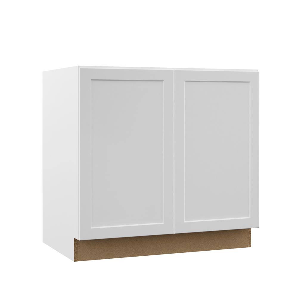 Assembled Full Height Door Base Kitchen Cabinet in White W861952