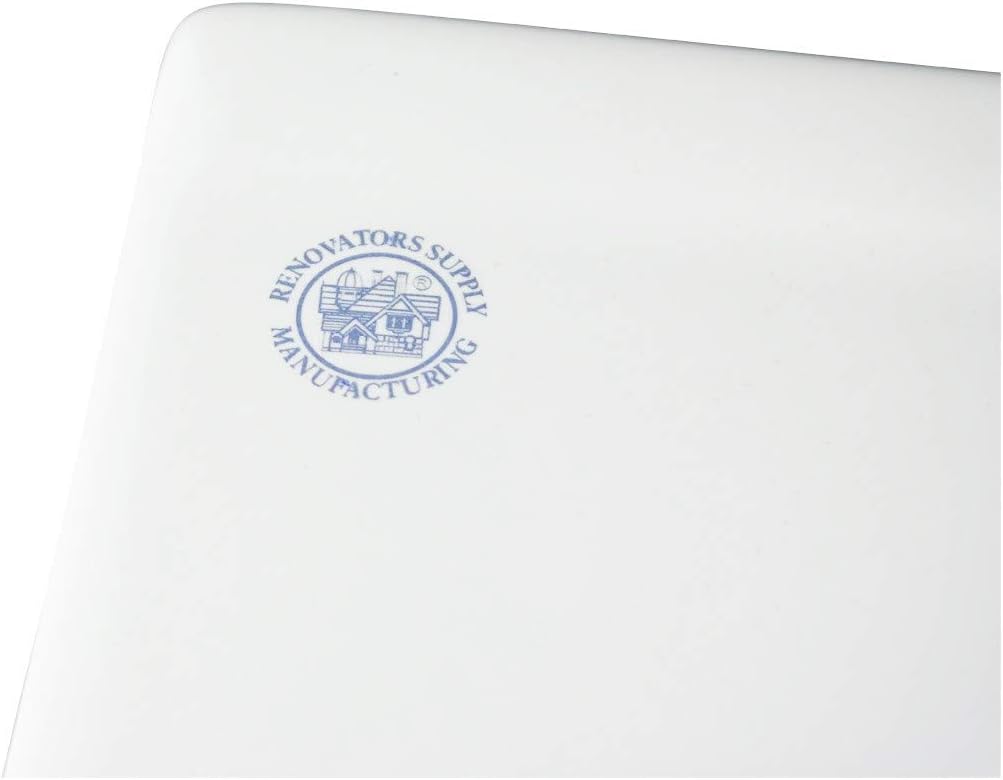 White Drop-in Rectangular Bathroom Sink with Overflow P233222