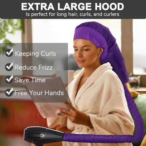 Large Black Hooded Hair Dryer Attachment L309