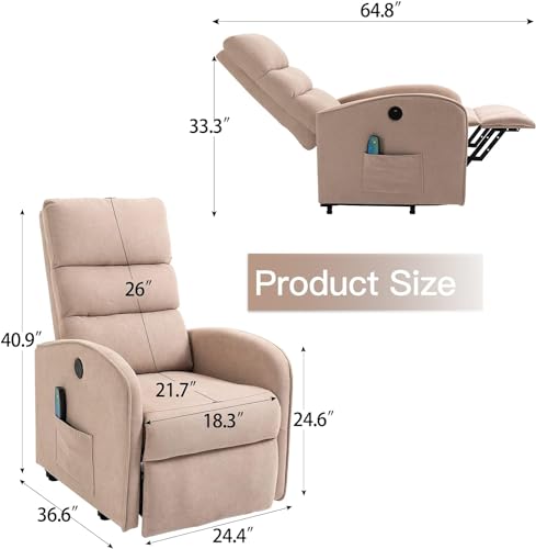 Black PU Leather Power Lift Recliner Chair with Remote Control U487148