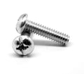 #10-24 x 3/8 Coarse Thread Machine Screw Combo (Phillips/Slotted) Pan Head Low Carbon Steel Zinc Plated O182