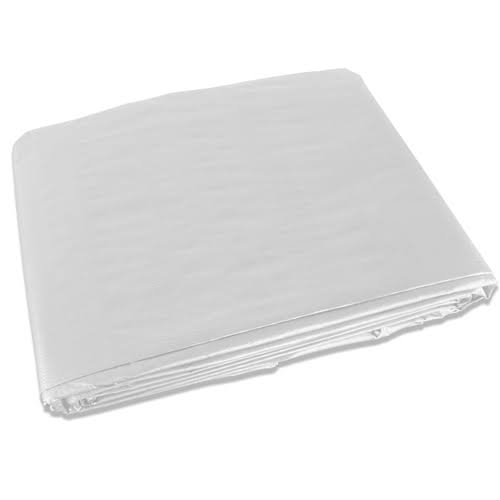 White 10x24 Heavy Duty UV Protected Treated Boat Cover Tarp W430