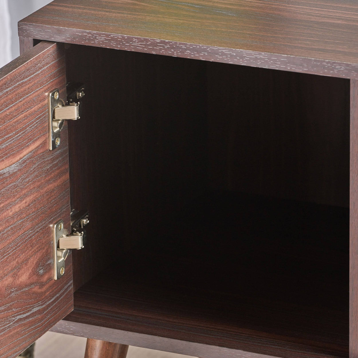 Pine /Wenge Fiberboard Entertainment Center J8902