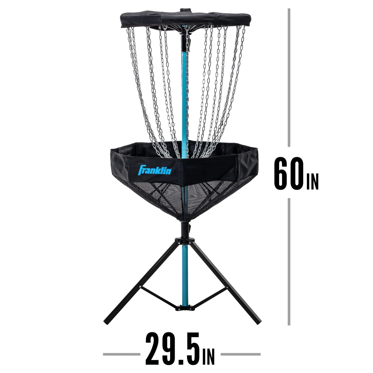 PDGA Approved Portable Disc Golf Target Basket Set with Metal Chains D3277