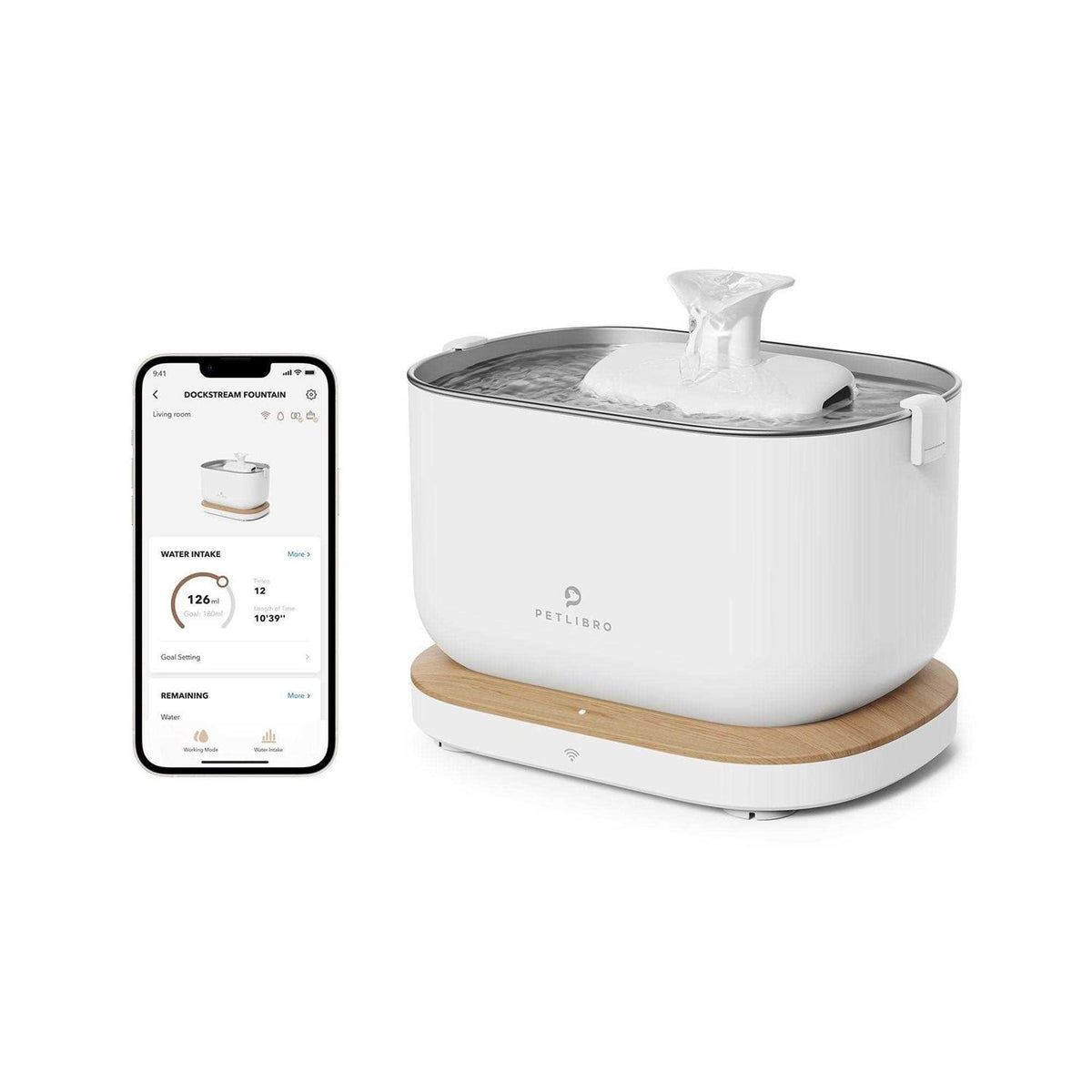 App Monitoring 2.5L/84oz Cat Water Fountain K750