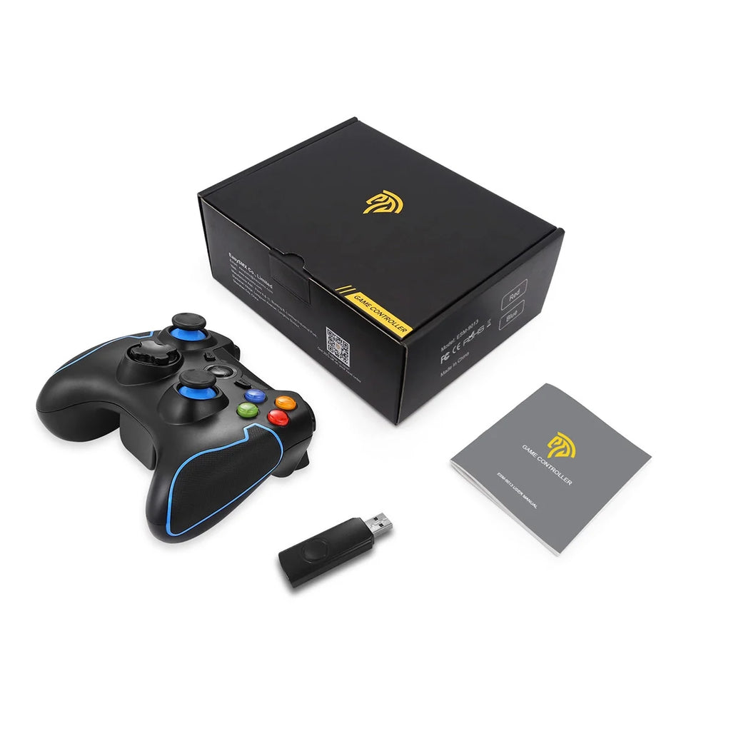 Black 2.4GHz Wireless Gaming Controller H8444