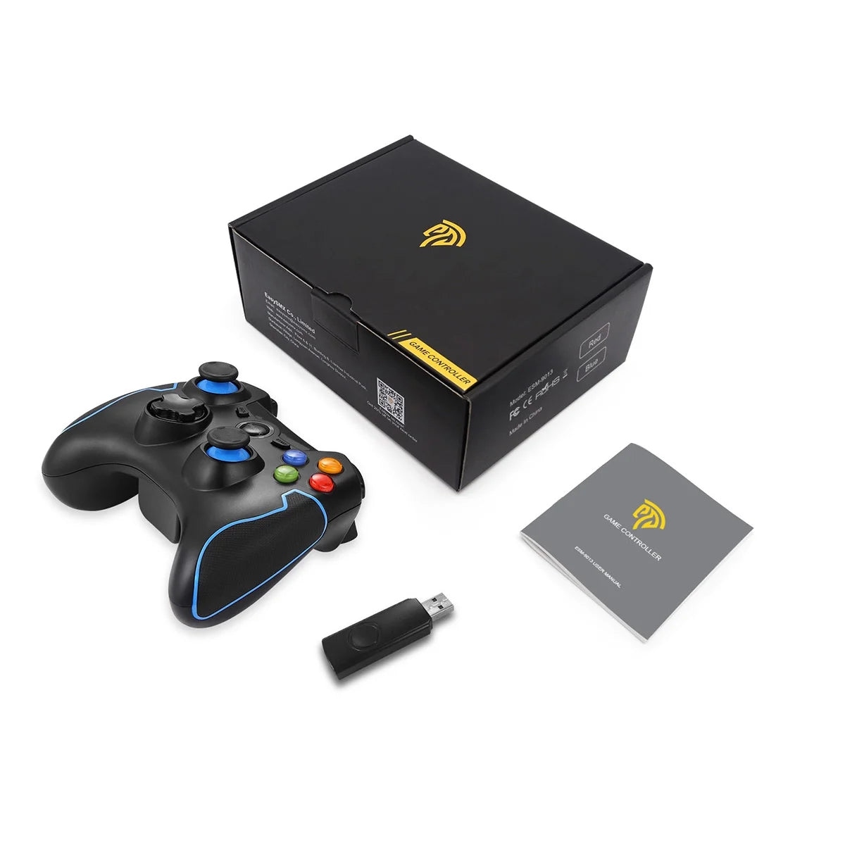 Black 2.4GHz Wireless Gaming Controller H8444