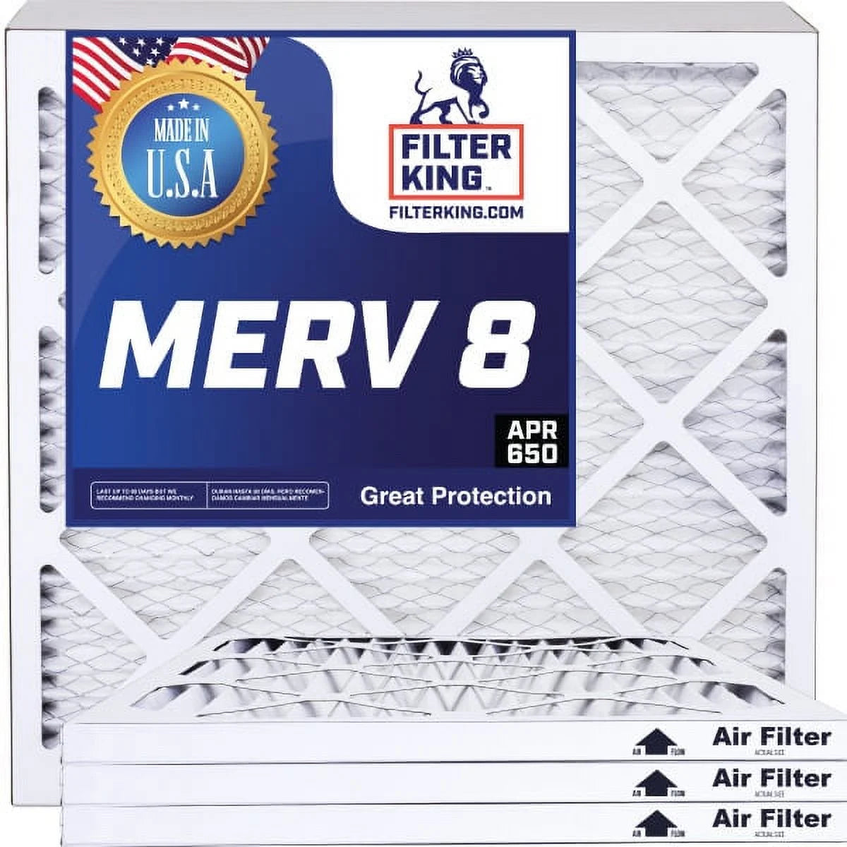 5 x 66 x .75" MERV 8 Pleated Air Filter 4-PACK K92968