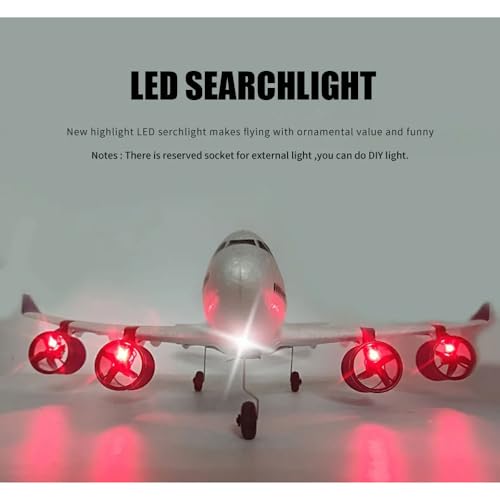 2.4G Remote Control Electric Plane with LED Lights 2 Batteries EPP Airplane F294024