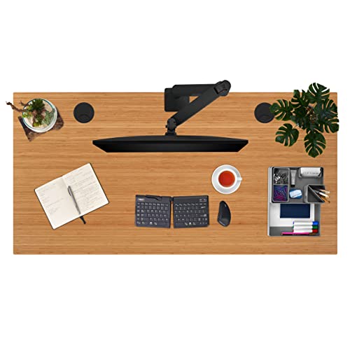 Bamboo Standing Desk 48 x 30 inch Adjustable Gray G694489