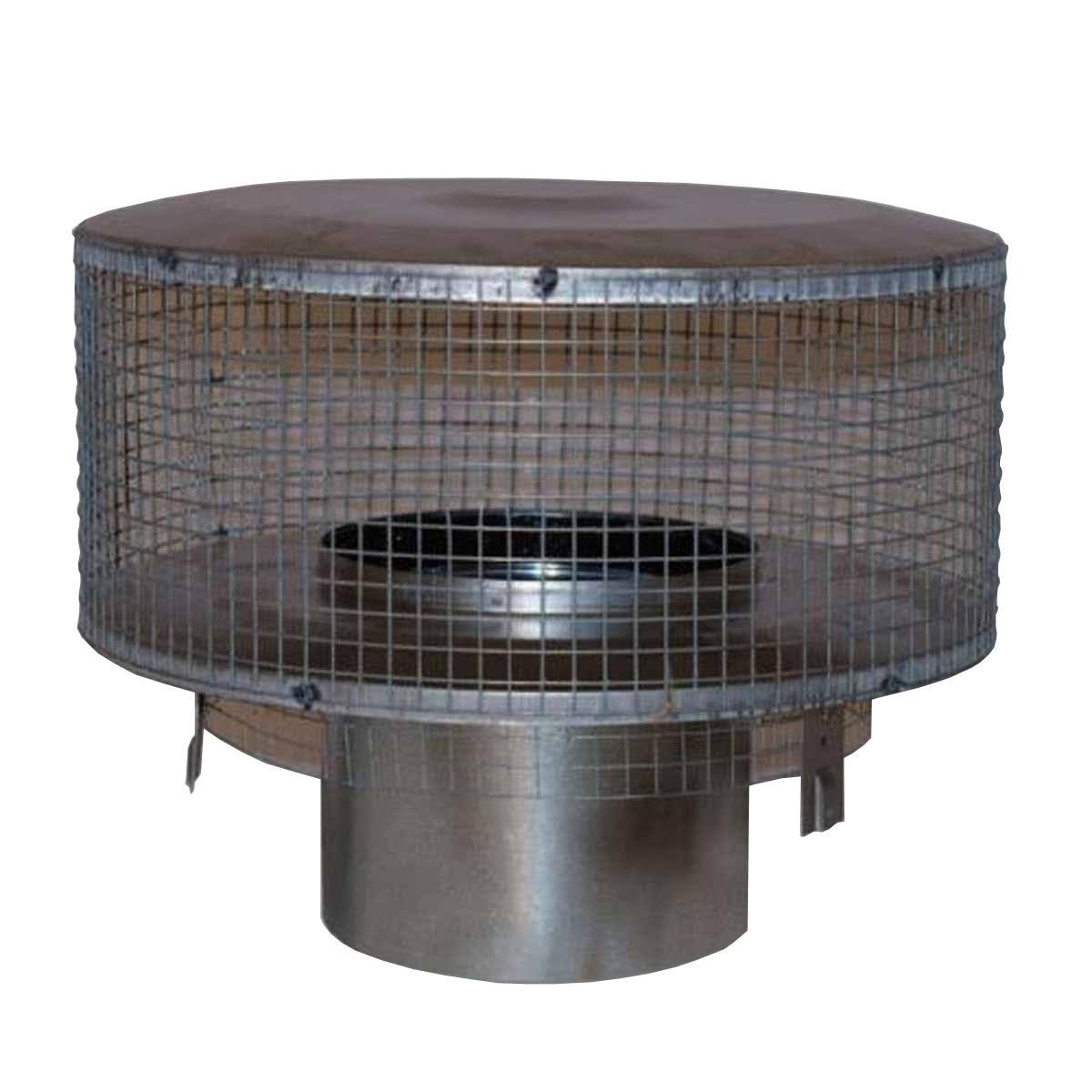 Round Chimney Cap with Mesh Screen N264