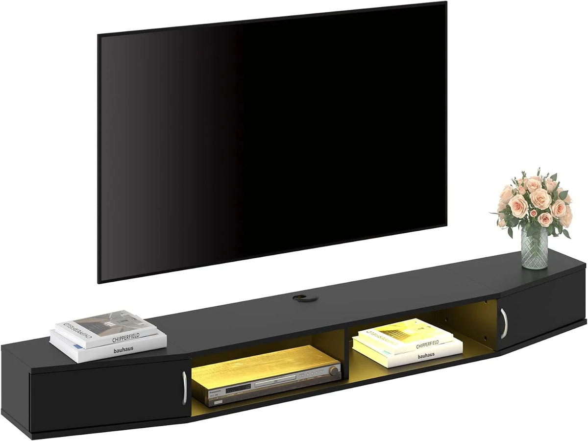 70'' Wall Mounted TV Stand with Cabinet Q5496